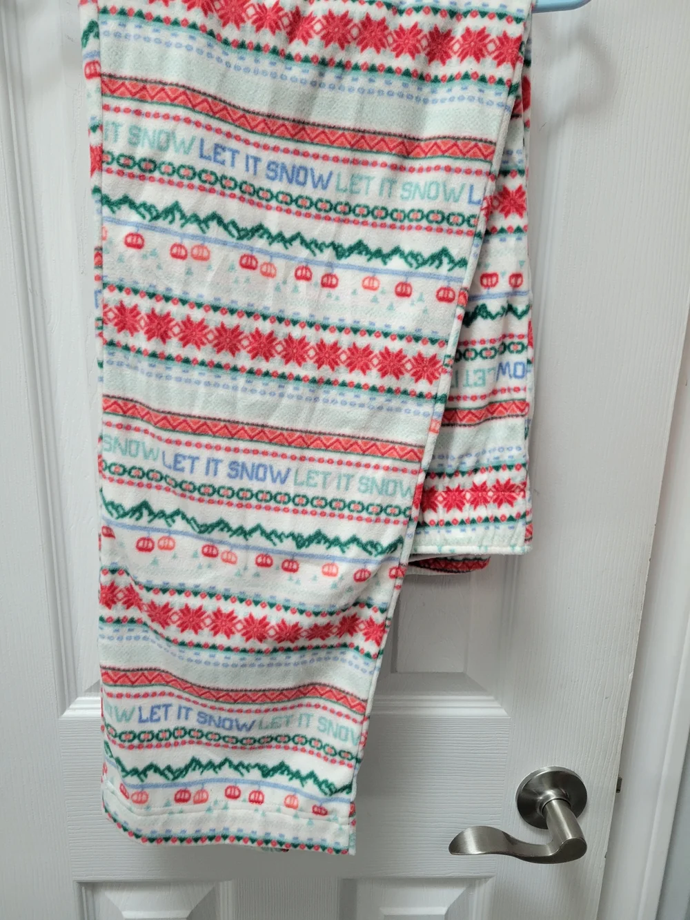 Wondershop Men’s Holiday Snowflake Pajama Pants - White, Red, Green